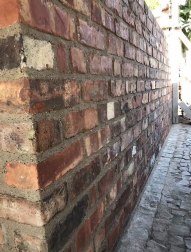 Wall Built with Lime Mortar in Liverpool