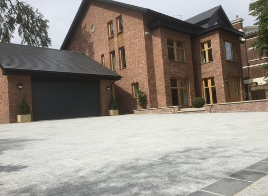Contemporary Granite Driveway in Cressington, South Liverpool