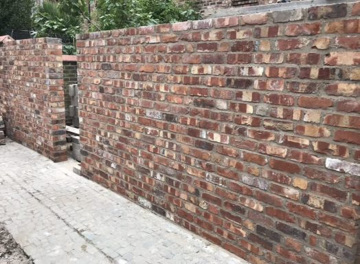 Lime Mortar Built Boundary Wall in Aigburth, Liverpool